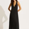 Palermo Keyhole Maxi Dress - Black
