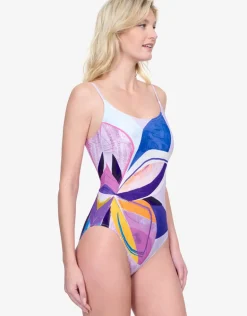Paradiso Round Neck Swimsuit - Multi
