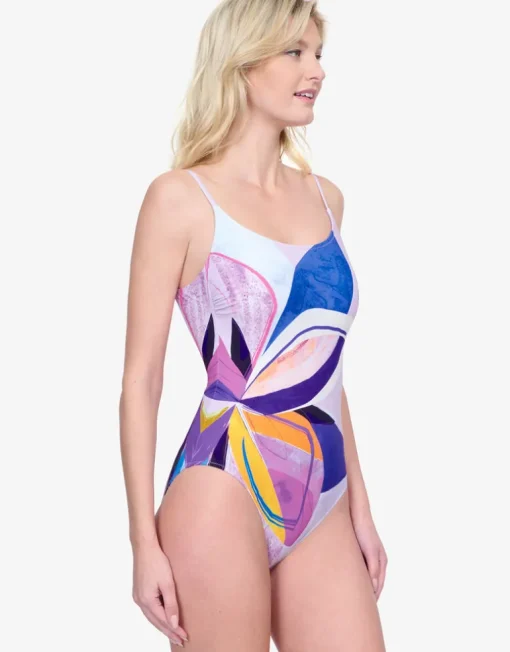 Paradiso Round Neck Swimsuit - Multi