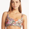 Parkland Low Square Neck Bikini Top - Khaki