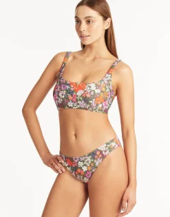 Parkland Low Square Neck Bikini Top - Khaki