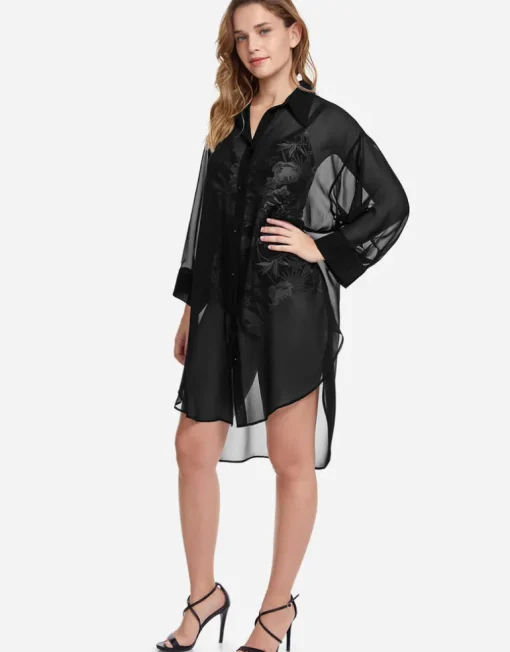 Profile Tutti Frutti Beach Shirt - Black