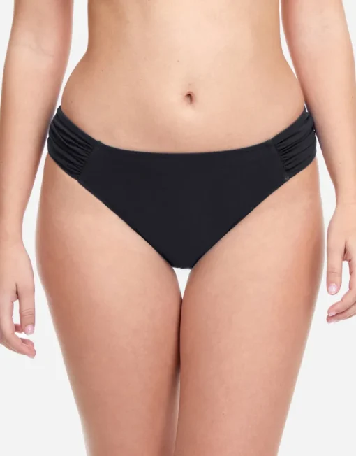 Profile Tutti Frutti Ruched Side Bikini Pant - Black