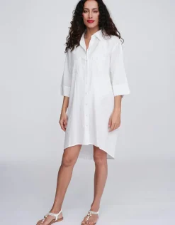 Recife Shirt Dress - White