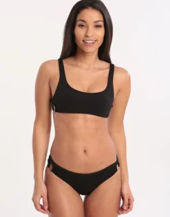 Ring Palco Crop Bikini Top - Black