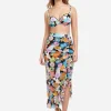 Rising Sun Ruffle Skirt - Black