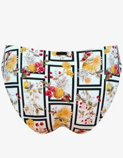 Scenery Bikini Pant - Monochrome Garden