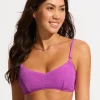 Sea Dive Bralette Bikini Top - Violet