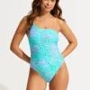 Sea Skin One Shoulder Swimsuit - Vivid Green