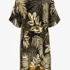 Seductive Leaves Tunic - Black Ivory