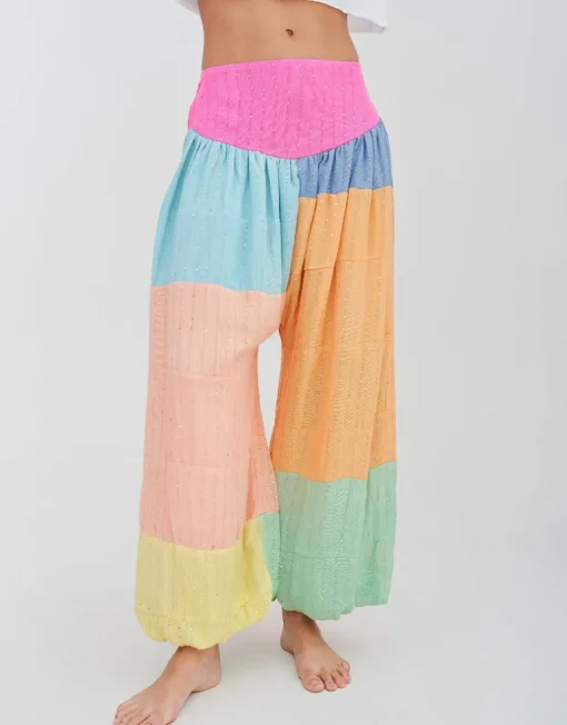 Sequin Aladin Pants - Pastels