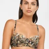 Serpent Underwired Balconet Bikini Top - Python