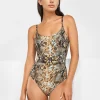 Serpent Underwired Ring Front Swimsuit - Python