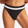 Slice of Splice High Rise Bikini Pant - Black and White