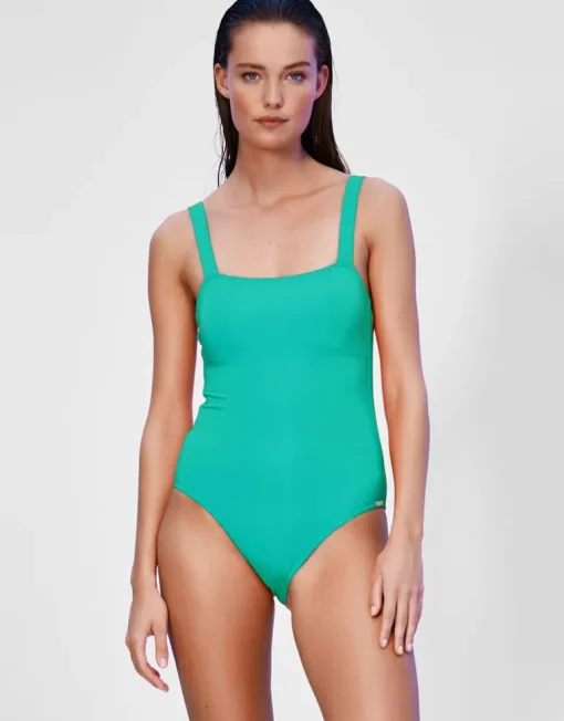 Softline Square-Shaped Swimsuit - Verdant