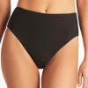 Spinnaker Retro High Waist Bikini Pant - Black