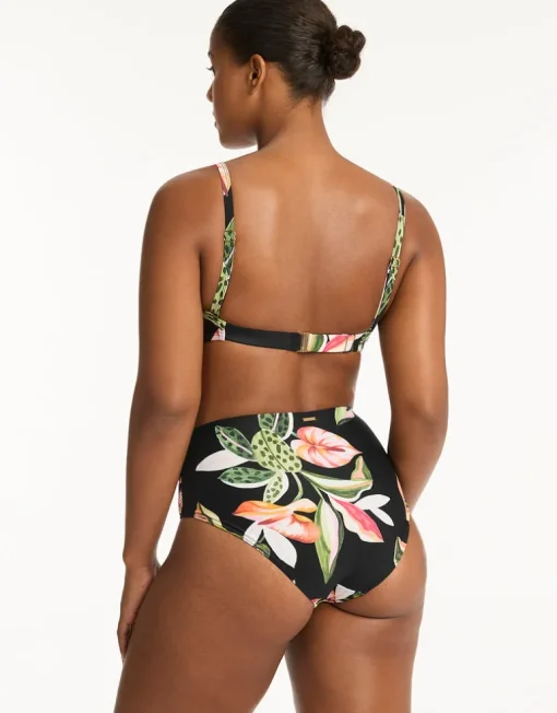 Sundown High Waist Gathered Side Bikini Pant