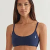 Terry Kennedy Bralette Bikini Top - Navy Blue