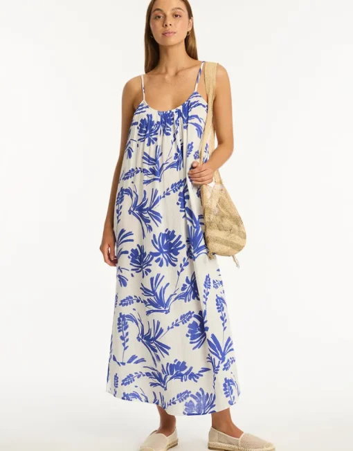 Tradewind Sun Dress - Cobalt
