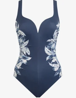 Tropica Toile Temptress Swimsuit - Navy White