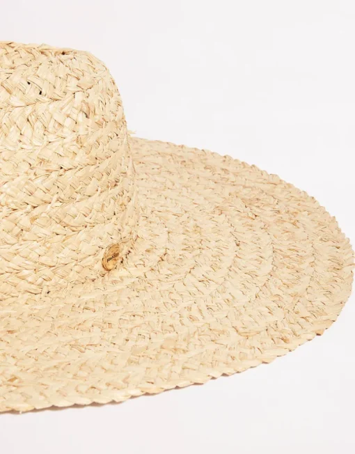 Tropics Woven Raffia Hat - Natural