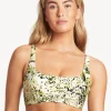 Troppica Low Square Neck Bikini Top - White