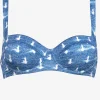 Urban Indigo Underwired Bikini Top - Denim White