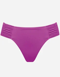Viva Energy Ruched Side Bikini Pant - Pink Flash