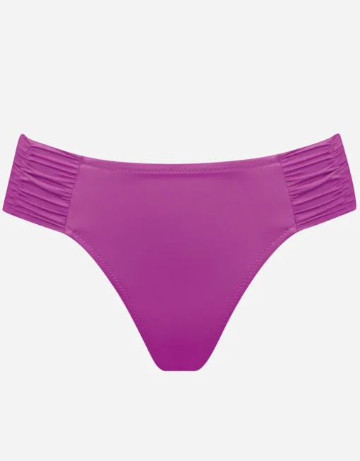 Viva Energy Ruched Side Bikini Pant - Pink Flash