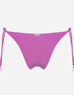 Viva Energy Tie Side Bikini Pant - Pink Flash