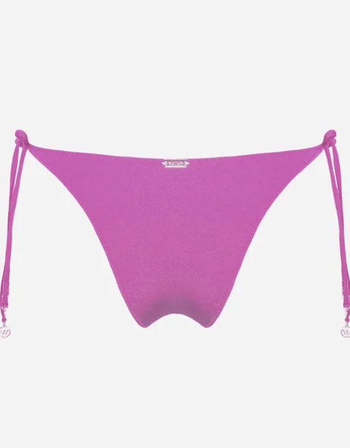 Viva Energy Tie Side Bikini Pant - Pink Flash