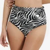 Zebra Chara Bikini Pant - Brown and White